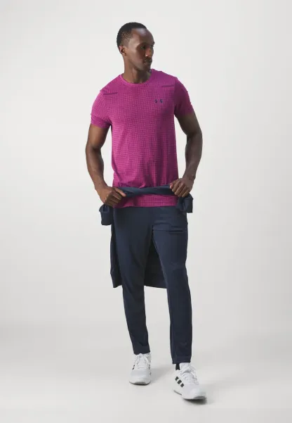 VANISH SEAMLESS GRID - Sports T-shirt - Astro Rose / Noir