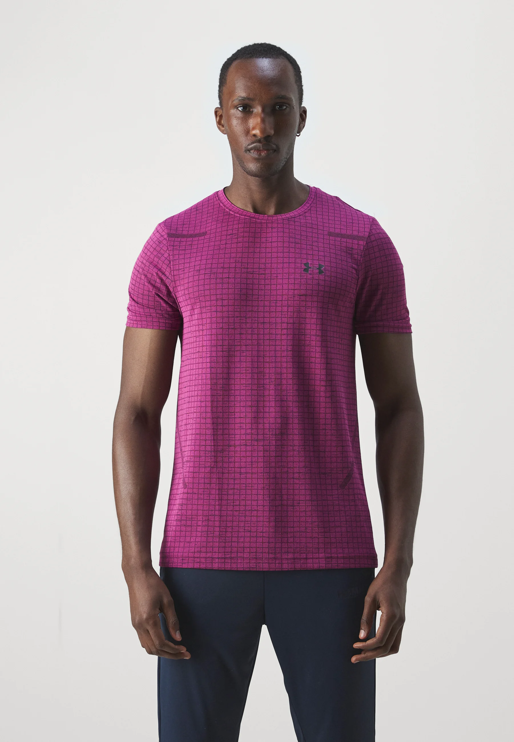 VANISH SEAMLESS GRID - Sports T-shirt - Astro Rose / Noir