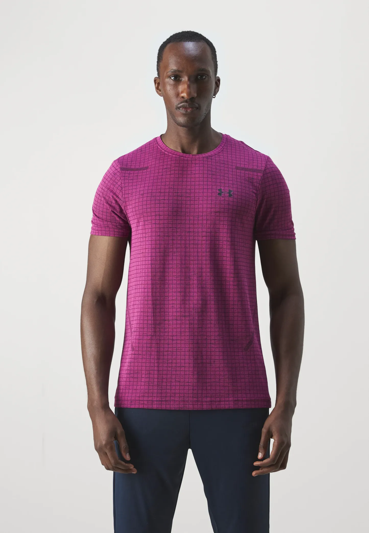 VANISH SEAMLESS GRID - Sports T-shirt - Astro Rose / Noir