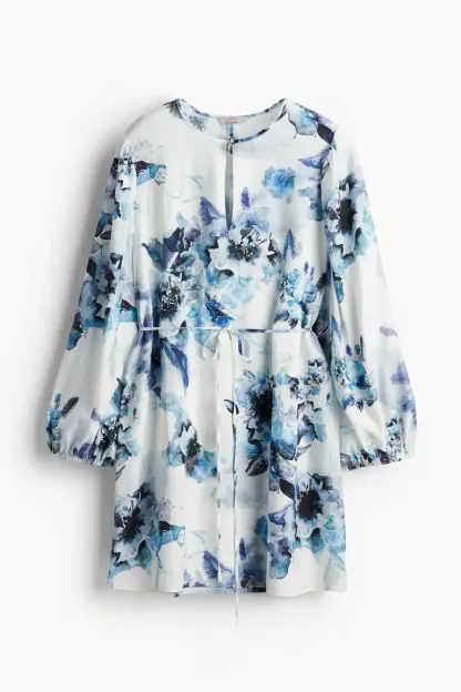 Robe à ceinture à nouer