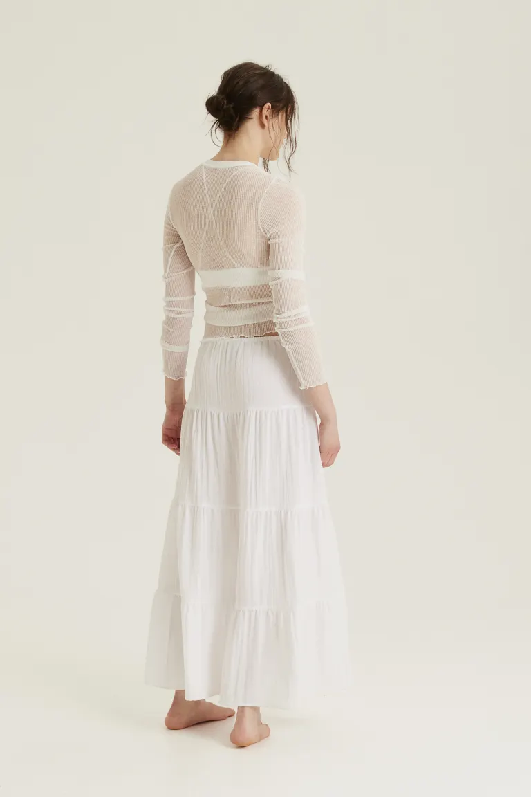 Tiered Maxi Skirt