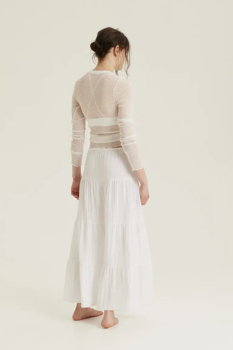 Tiered Maxi Skirt