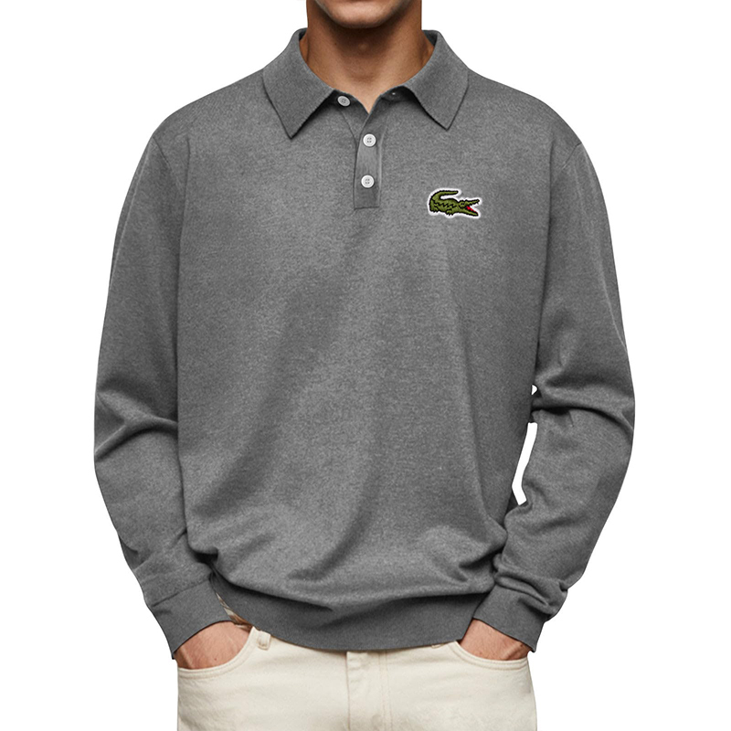 Polo Sweater Casual Fit Longsleeve