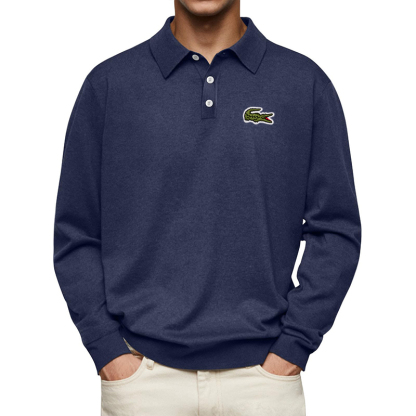 Polo Sweater Casual Fit Longsleeve