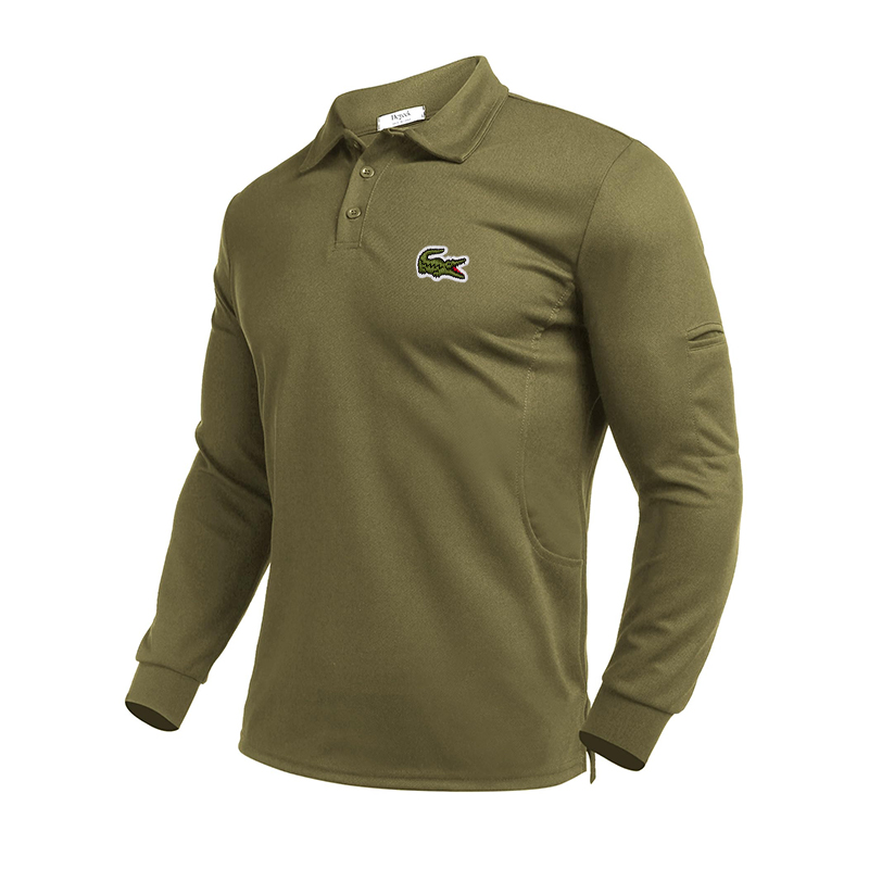 Polo Sweater Slim Fit Longsleeve Quick Dry