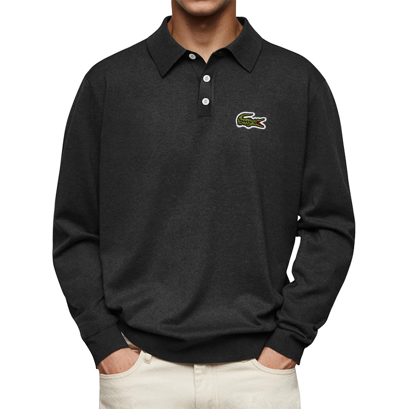 Polo Sweater Casual Fit Longsleeve