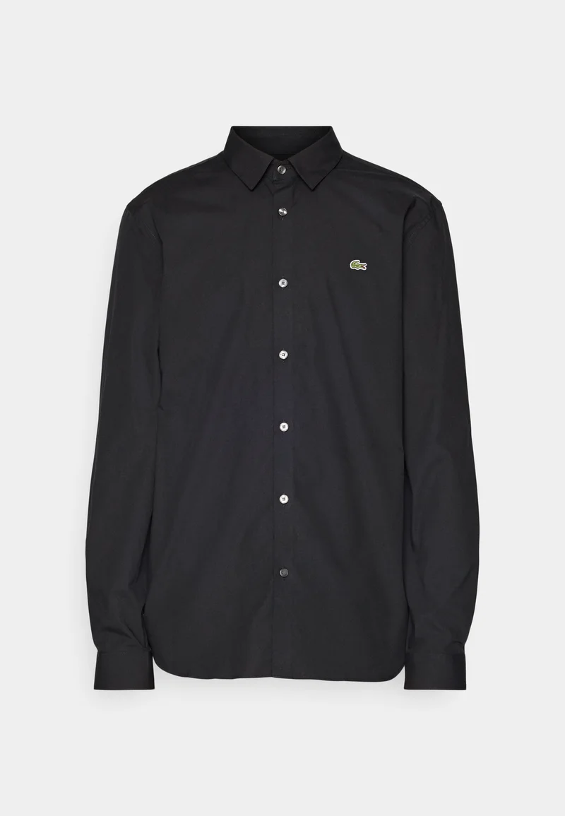 SLIM FIT STRETCH POPLIN SHIRT - Chemise - black