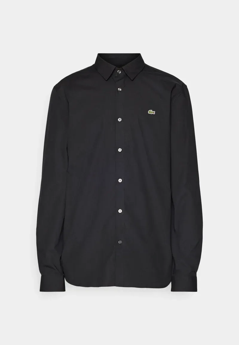 SLIM FIT STRETCH POPLIN SHIRT - Chemise - black
