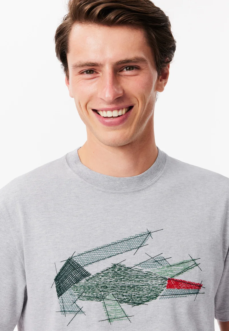 T-shirt imprimé - gris chine cca