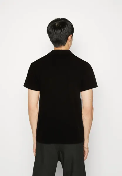Polo - noir gris chine