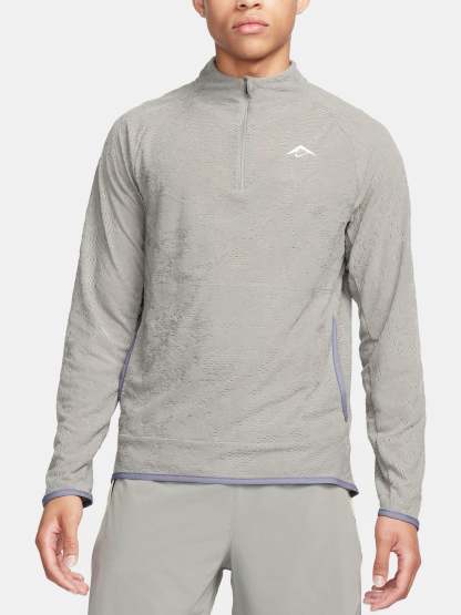 Maillot intermédiaire Ntheike Core Dri-FIT Trail à demi-zip pour homme