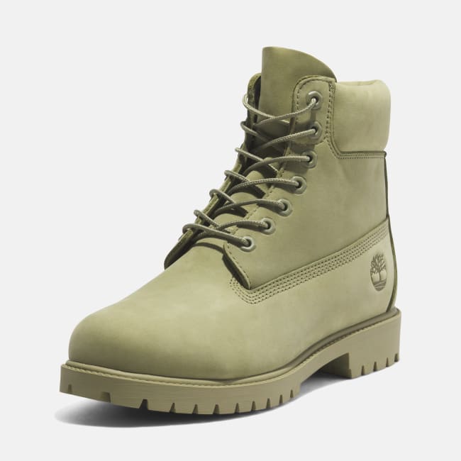 Timberland® Heritage 6 Inch Lace-Up Waterproof Boot for Men in Light Green