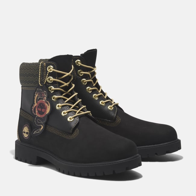 Timberland® Heritage 6 Inch Lace-Up Waterproof Boot for Men in Black