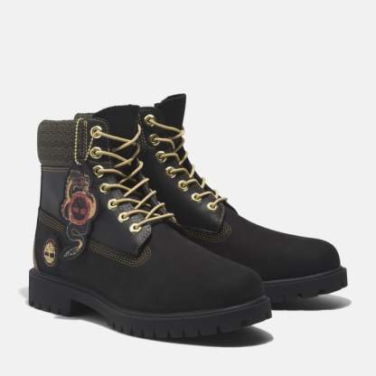 Timberland® Heritage 6 Inch Lace-Up Waterproof Boot for Men in Black