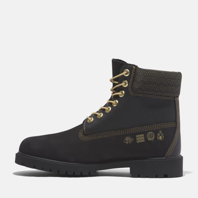 Timberland® Heritage 6 Inch Lace-Up Waterproof Boot for Men in Black