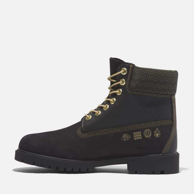 Timberland® Heritage 6 Inch Lace-Up Waterproof Boot for Men in Black