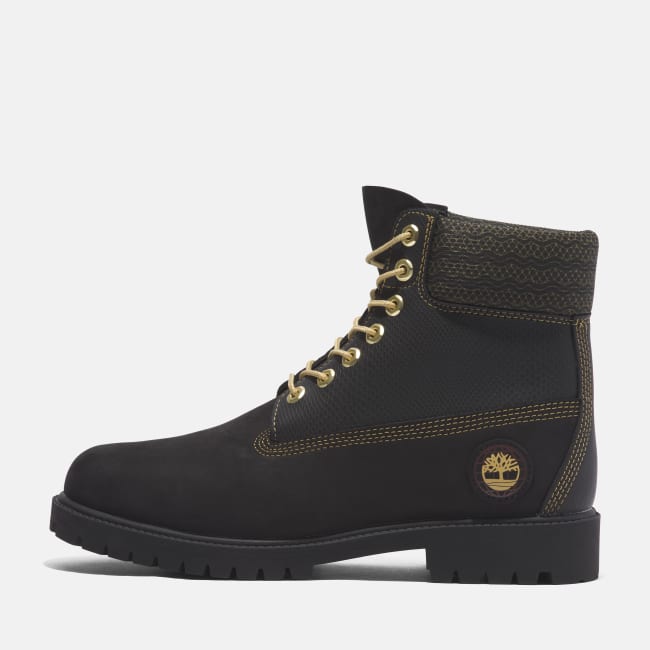 Timberland® Heritage 6 Inch Lace-Up Waterproof Boot for Men in Black