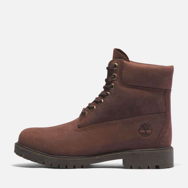 Timberland® Heritage 6 Inch Lace-Up Waterproof Boot for Men in Brown