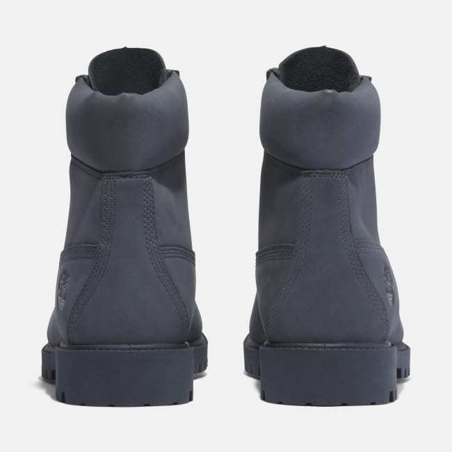 Timberland® Heritage 6 Inch Lace-Up Waterproof Boot for Men in Dark Blue Nubuck