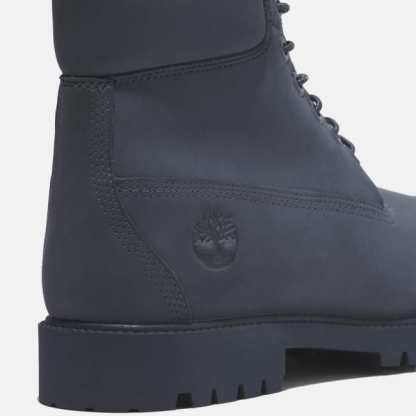 Timberland® Heritage 6 Inch Lace-Up Waterproof Boot for Men in Dark Blue Nubuck
