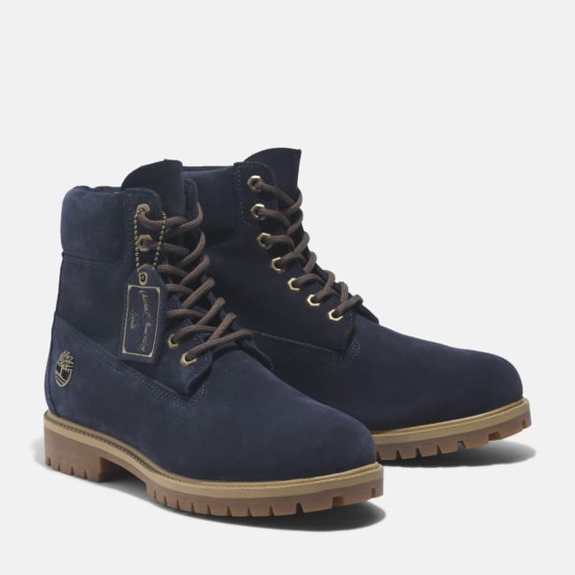 Men's Timberland® C.F. Stead�?Indigo Suede Heritage 6-Inch Boot in Dark Blue