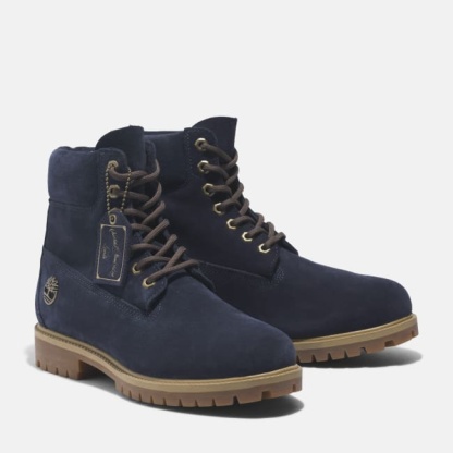 Men's Timberland® C.F. Stead�?Indigo Suede Heritage 6-Inch Boot in Dark Blue