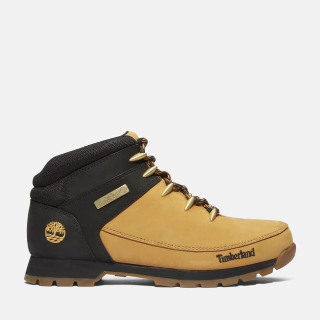Euro Sprint Mid Lace-Up Boot for Men in Yellow & Black