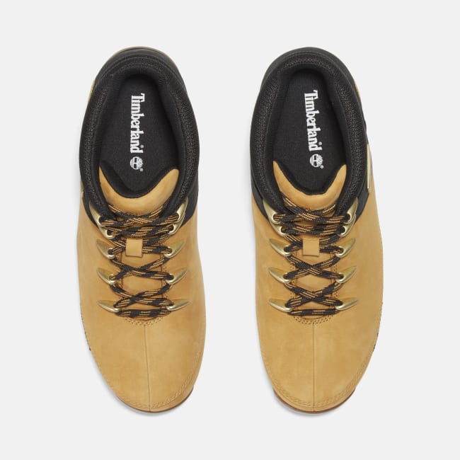 Euro Sprint Mid Lace-Up Boot for Men in Yellow & Black