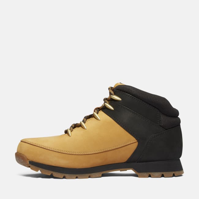 Euro Sprint Mid Lace-Up Boot for Men in Yellow & Black
