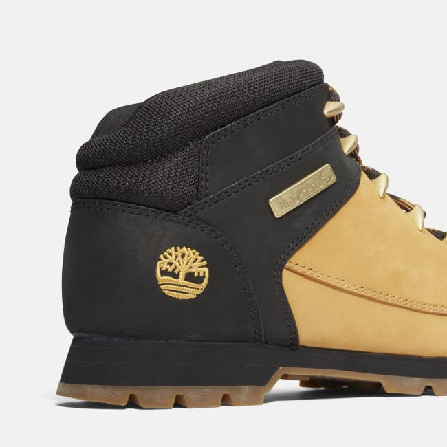 Euro Sprint Mid Lace-Up Boot for Men in Yellow & Black