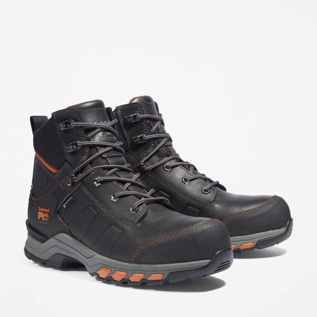 Timberland PRO® Hypercharge 6 Inch Composite Safety Toe Work Boot for Men in Black/Orange