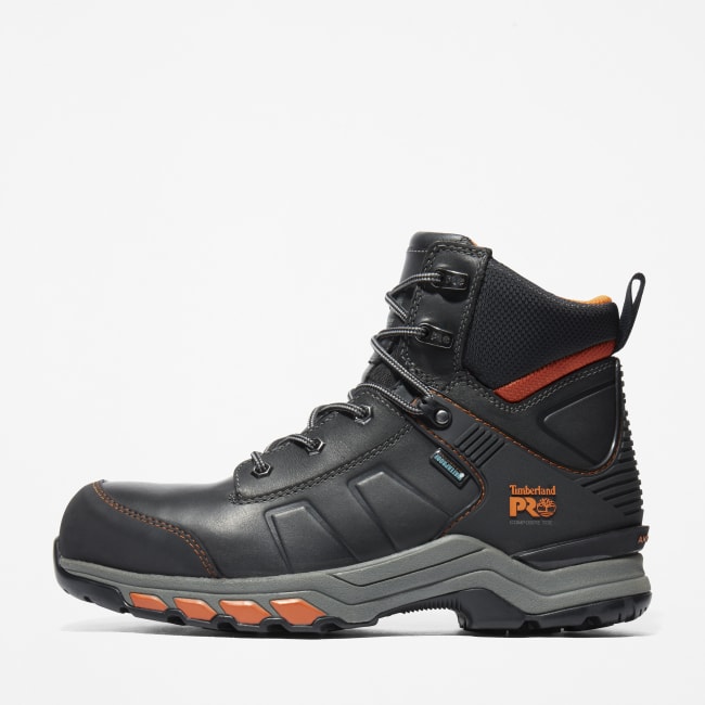 Timberland PRO® Hypercharge 6 Inch Composite Safety Toe Work Boot for Men in Black/Orange
