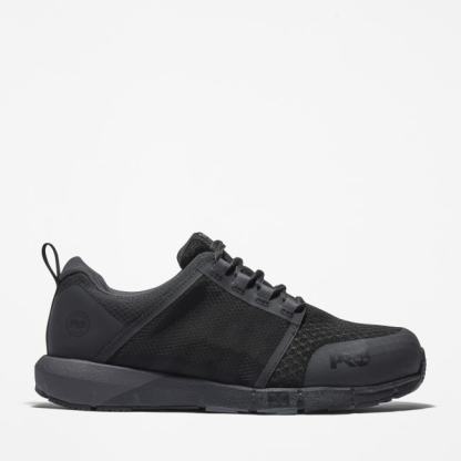 Radius Alloy-Toe Work Shoe for Men in Black