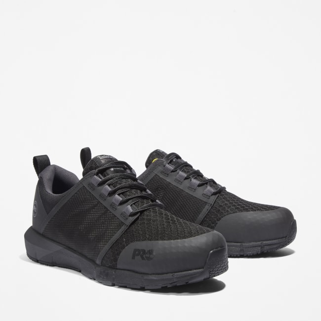 Radius Alloy-Toe Work Shoe for Men in Black