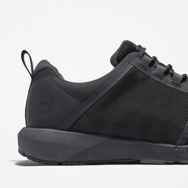 Radius Alloy-Toe Work Shoe for Men in Black