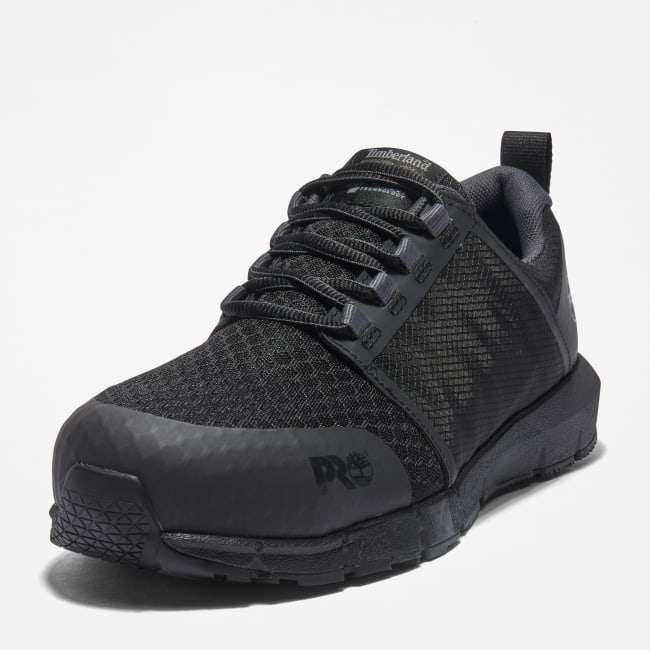 Radius Alloy-Toe Work Shoe for Men in Black