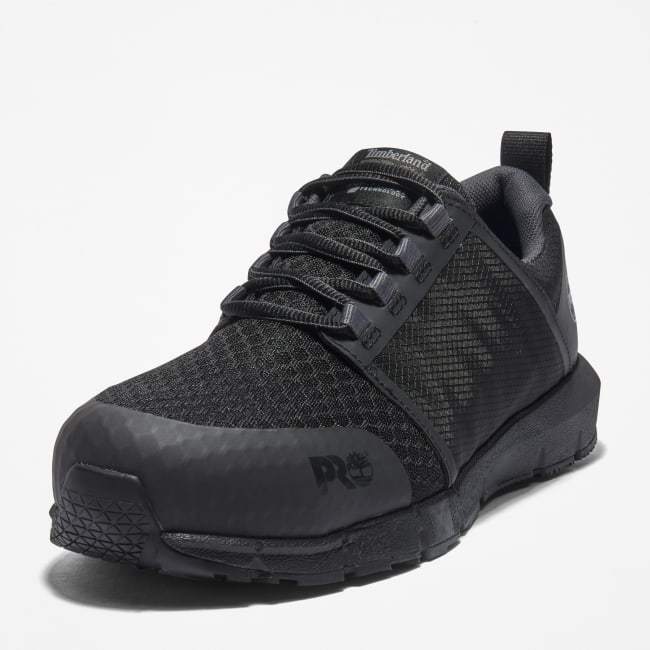 Radius Alloy-Toe Work Shoe for Men in Black