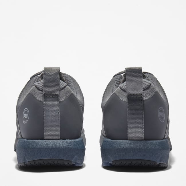 Radius Alloy-Toe Work Shoe for Men in Grey and Blue