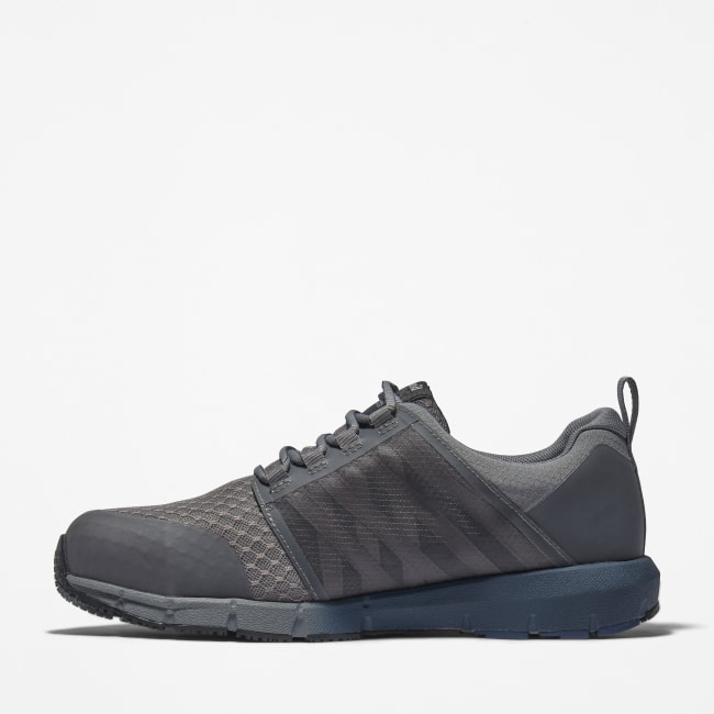 Radius Alloy-Toe Work Shoe for Men in Grey and Blue