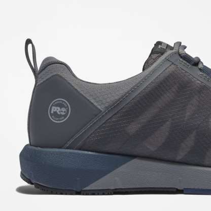 Radius Alloy-Toe Work Shoe for Men in Grey and Blue
