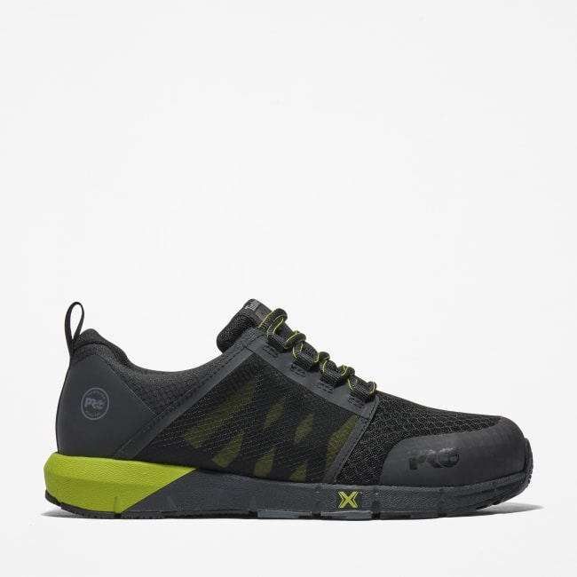 Radius Alloy-Toe Work Shoe for Men in Black and Green