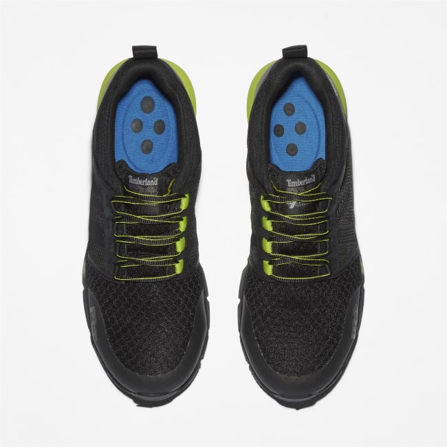 Radius Alloy-Toe Work Shoe for Men in Black and Green