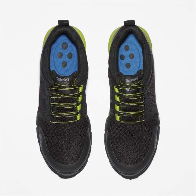 Radius Alloy-Toe Work Shoe for Men in Black and Green