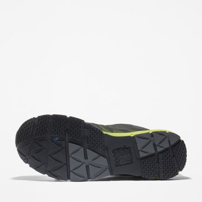 Radius Alloy-Toe Work Shoe for Men in Black and Green