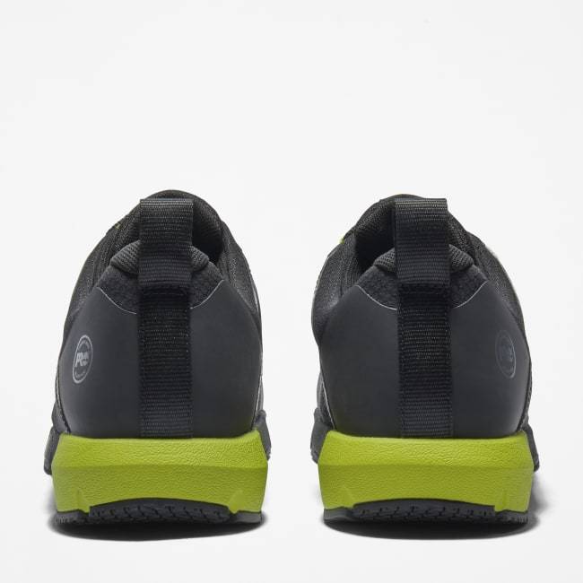 Radius Alloy-Toe Work Shoe for Men in Black and Green