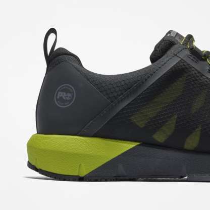 Radius Alloy-Toe Work Shoe for Men in Black and Green