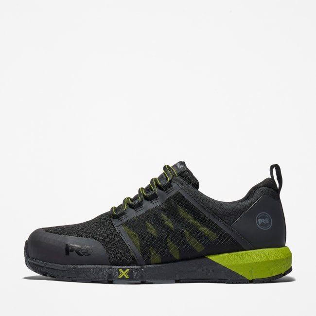 Radius Alloy-Toe Work Shoe for Men in Black and Green