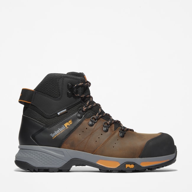 Switchback Composite-Toe Work Hiker for Men in Brown