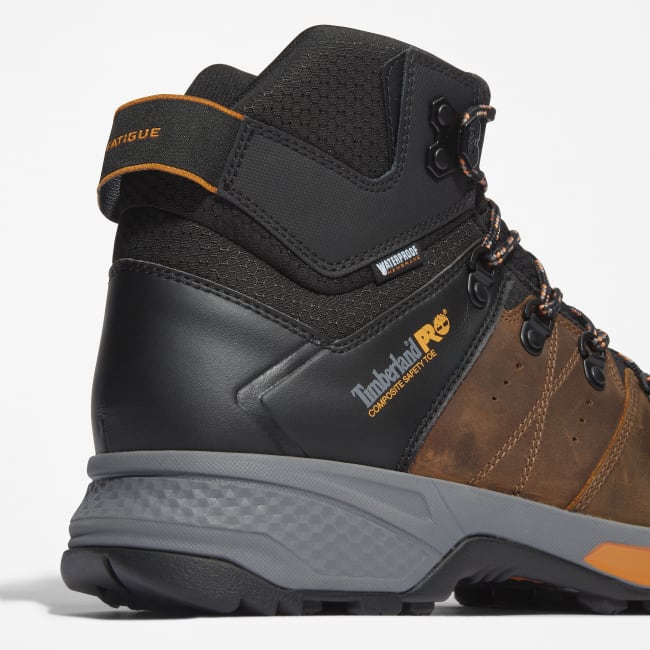 Switchback Composite-Toe Work Hiker for Men in Brown