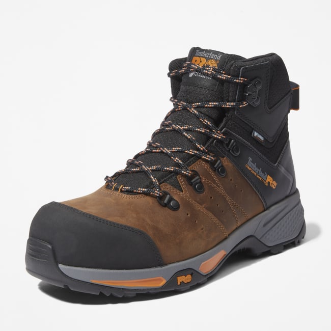 Switchback Composite-Toe Work Hiker for Men in Brown